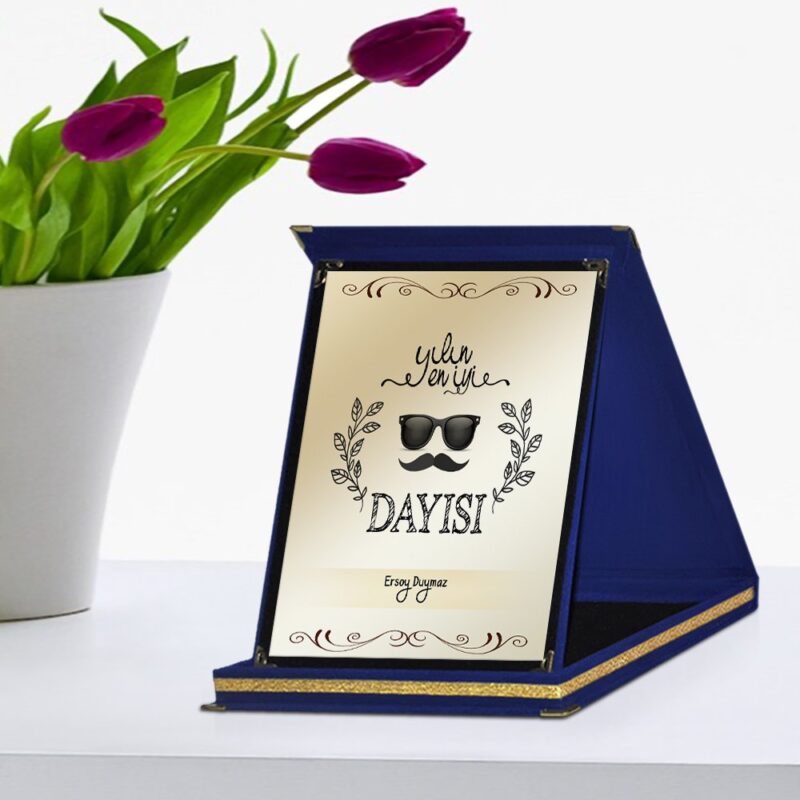 Kişiye Özel Yılın En İyi Dayısı Lacivert Plaket Ödülü