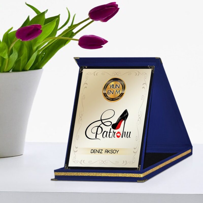 Kişiye Özel Yılın En İyi Patronu Lacivert Plaket Ödülü - 1