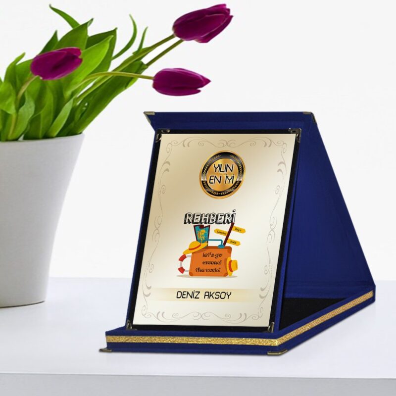 Kişiye Özel Yılın En İyi Rehberi Lacivert Plaket Ödülü