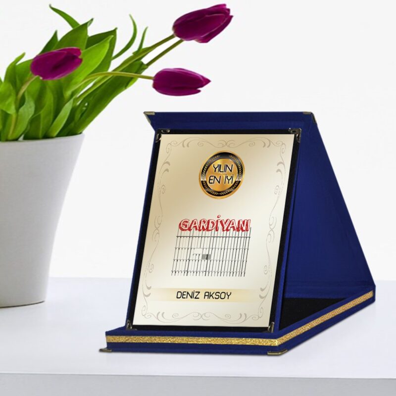 Kişiye Özel Yılın En İyi Gardiyanı Lacivert Plaket Ödülü - 1
