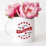 Kişiye Özel Beyaz Kupa Bardak (Sevgililer Günü Temalı-45)