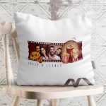 Kişiye Özel Fotoğraflı Film Şerit Retro Beyaz Yastık - 2