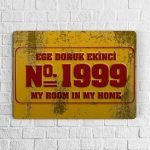 Kişiye Özel Retro Sokak Tabelası Tasarımlı Ahşap Duvar Levhası - 1