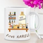 Resim Öğretmeni Beyaz Kupa Bardak