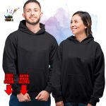 Sevgili Sweatshirtleri 2İplik Siyah Kapüşonlu Hoodie 2 Adet Kendin Tasarla