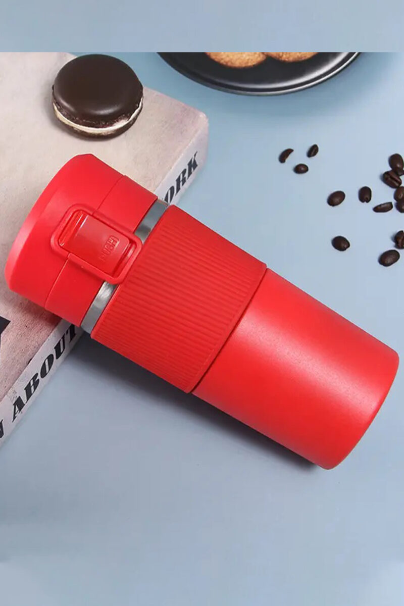 Kişiye Özel Süzgeçli Termos 400ml Kırmızı - Görsel 3