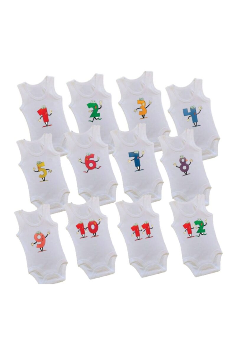 Askılı Çıtçıtlı Body Bebek Zıbını 12 Adet