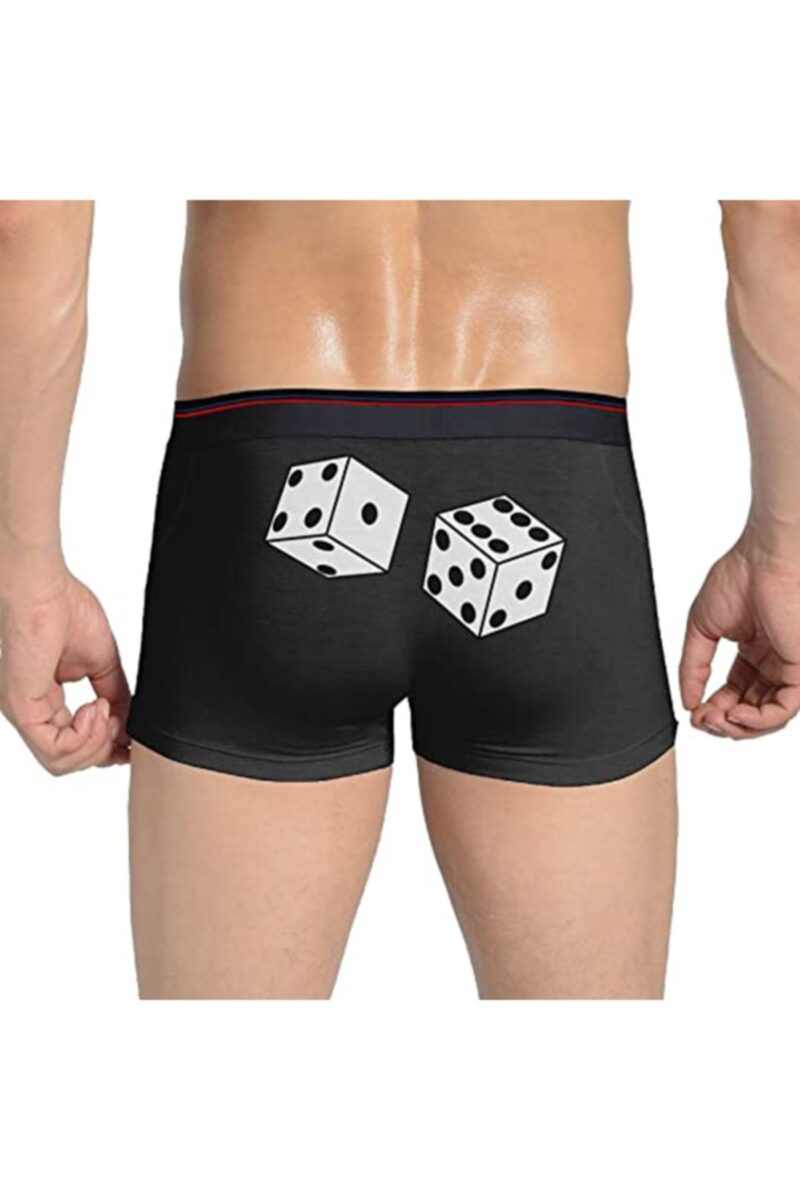 Zar Baskılı Espirili Siyah Erkek Boxer Pamuklu Yerli Üretim