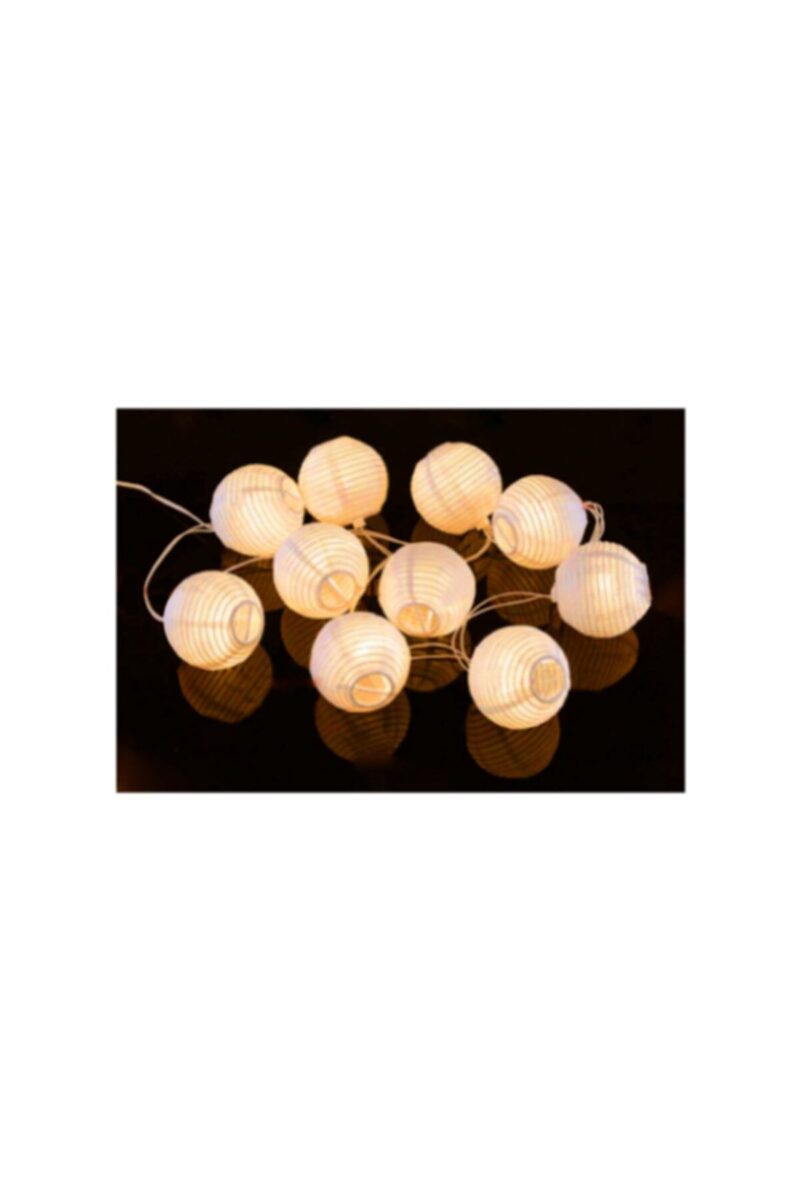 Pilli Dekoratif Fener Şeklinde Dizili Işık 1.70 cm 10 Sarı Led