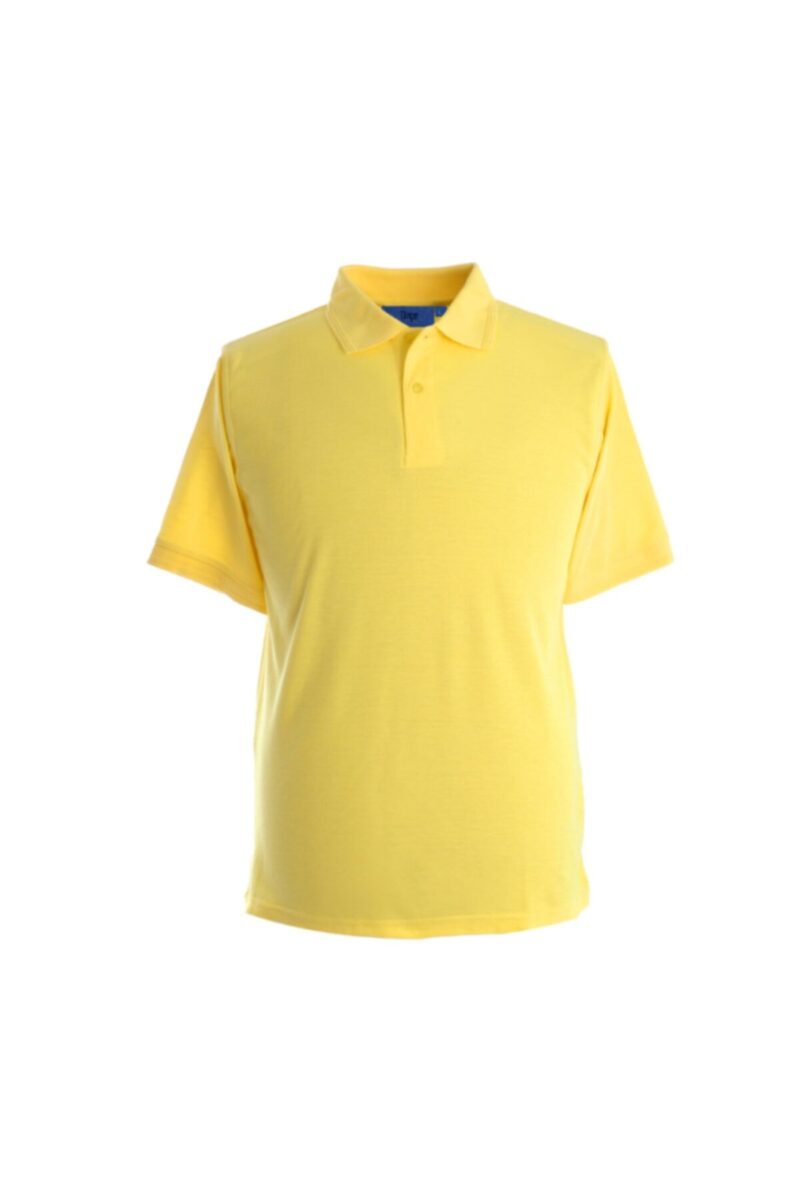 Polo Yaka Tişört Sarı Pamuklu Polo Yakalı Tshirt