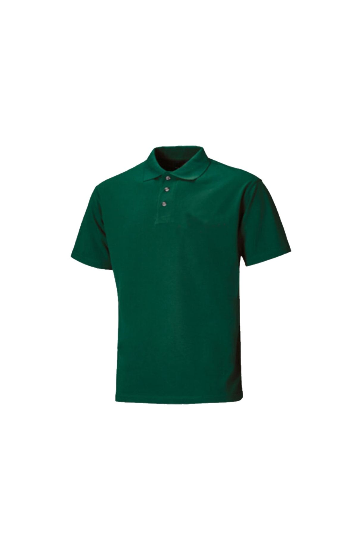 Lüx Penye Polo Yaka Tişört Nefti Yeşil Kısa Kol Yüksek Kalite Pamuklu Yakalı Tshirt Pike Penye